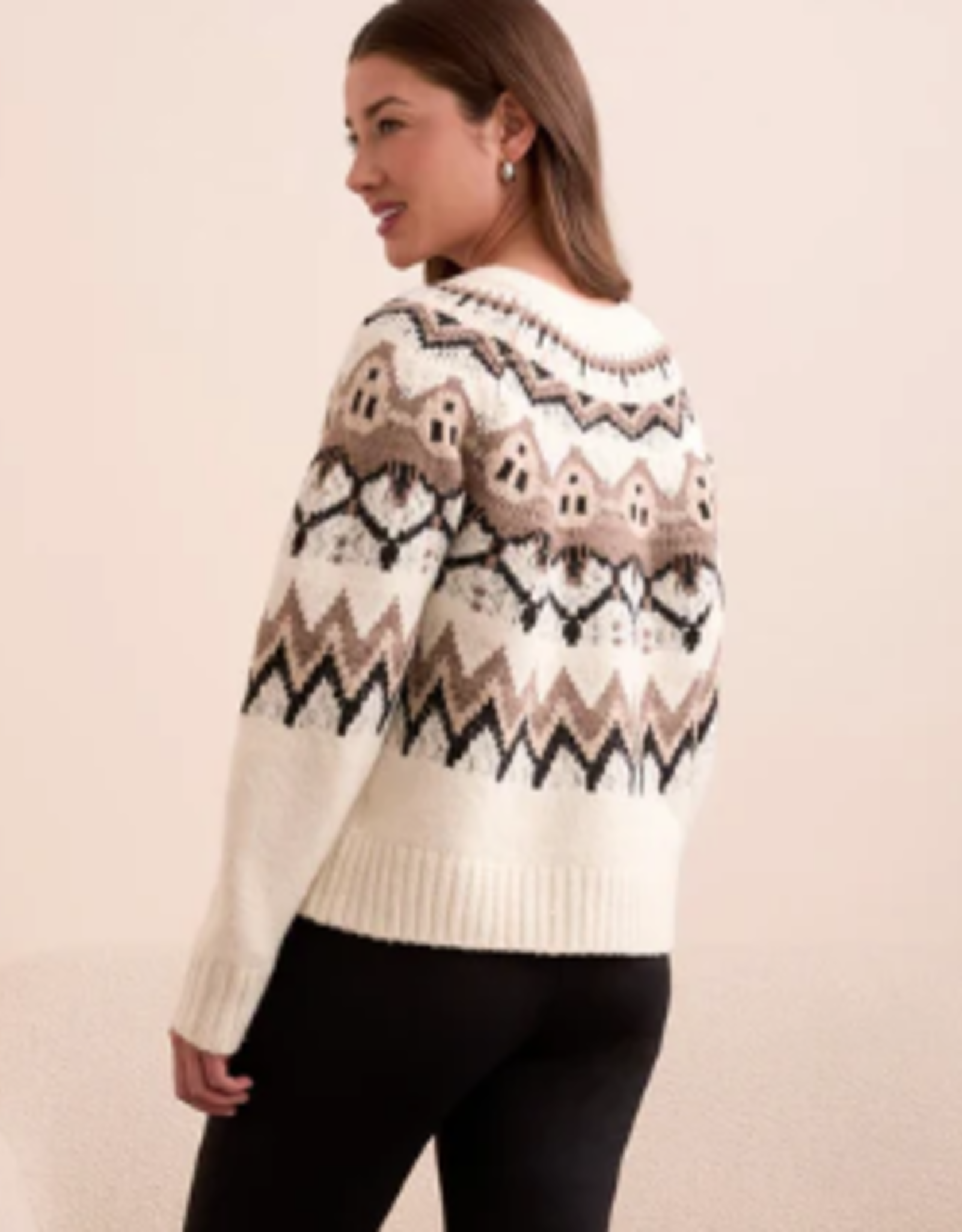 Tribal Tribal  Moonstone Button Up Cardigan Sweater KA