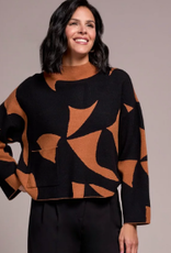 Tribal Tribal  Bran Mock Neck L/S Sweater KE