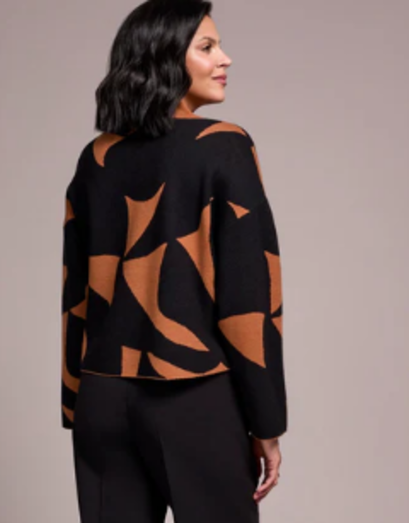 Tribal Tribal  Bran Mock Neck L/S Sweater KE