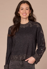 Democracy Democracy Charcoal Mock Neck Sweater AH