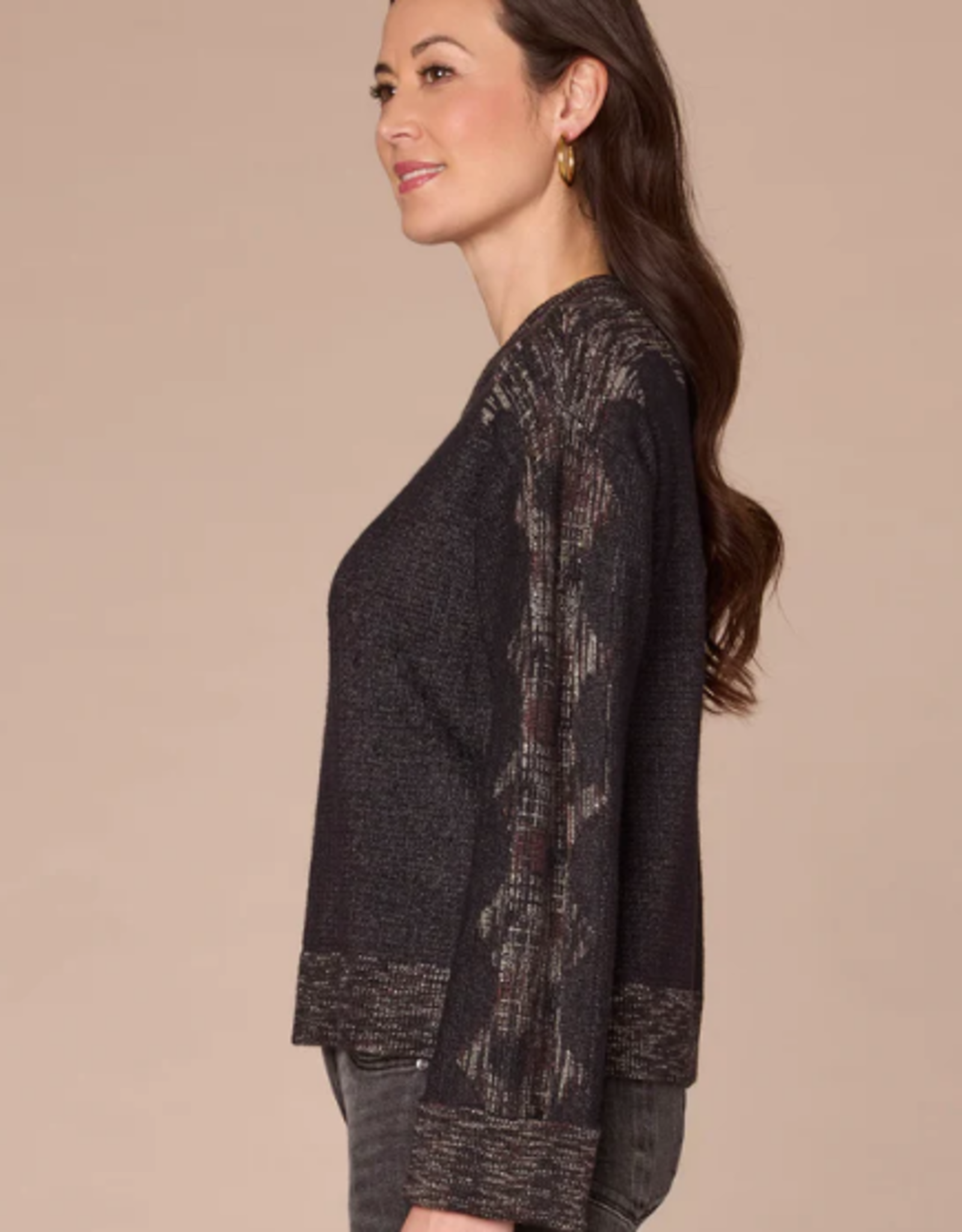 Democracy Democracy Charcoal Mock Neck Sweater AH