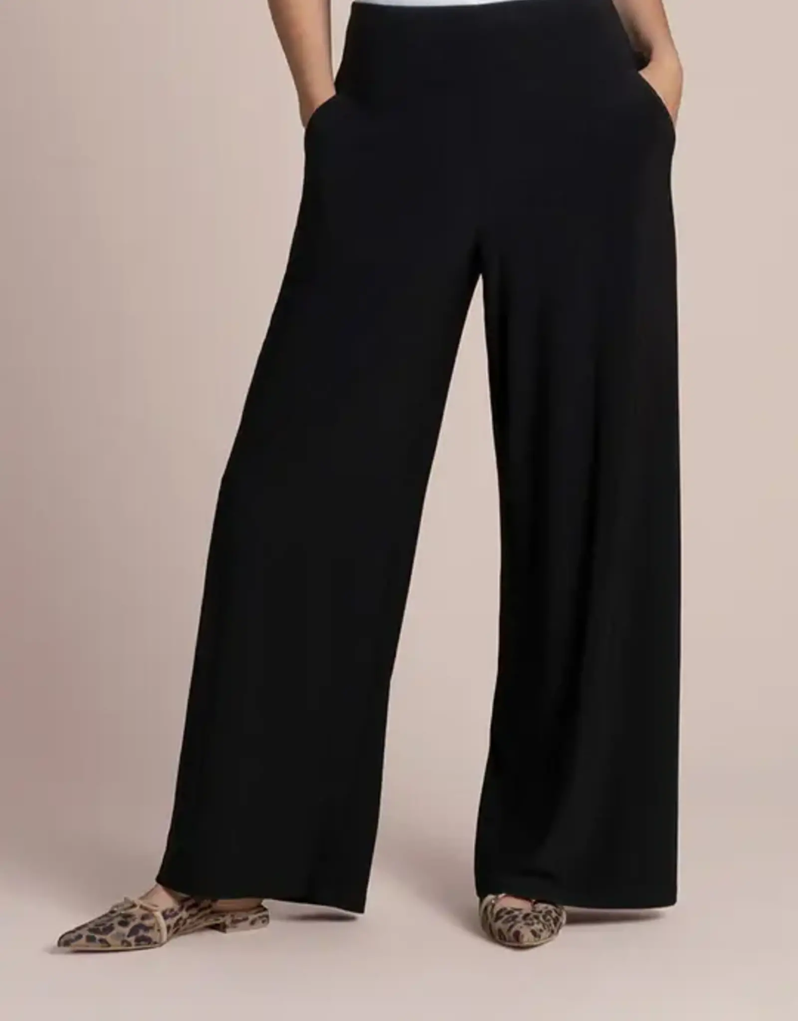 Sympli SYMPLI Black Pull On Wide Leg Pant RC