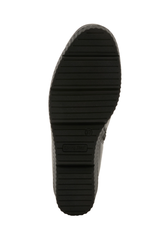 Spring Footwear Spring Footwear Black Wedge Zip Ankle Boot