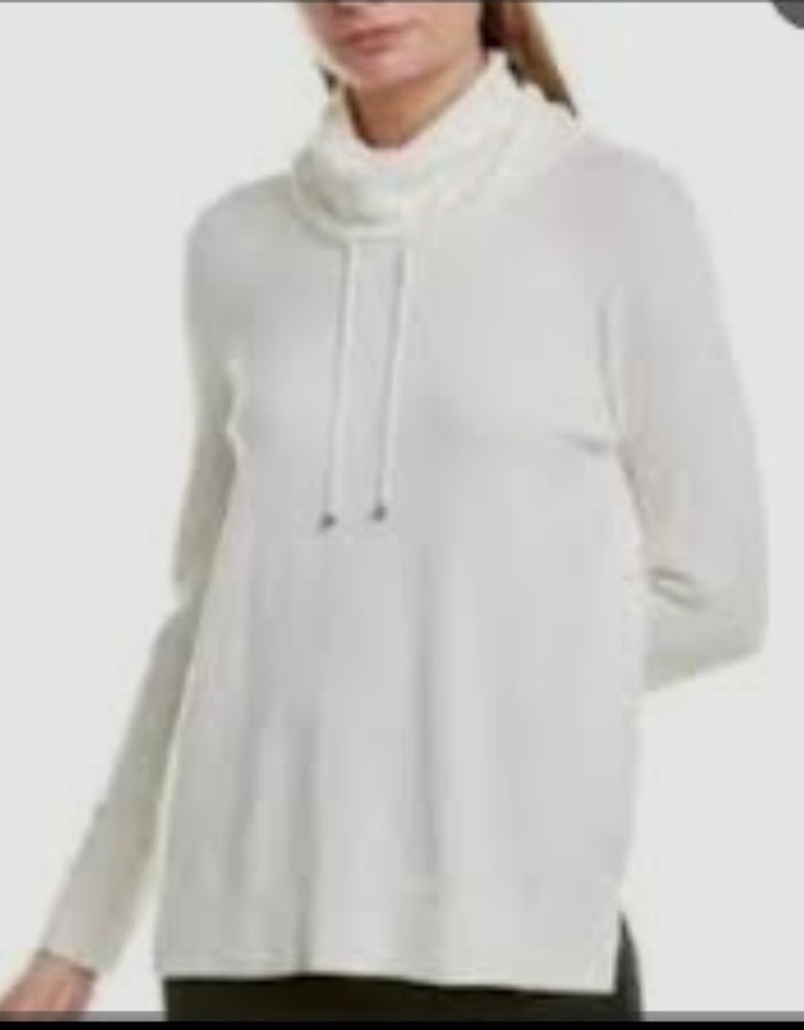 Ruby Road Ruby Road 28153 Ivory Cowl Neck Drawstring L/S w/Buttons Sweater BO
