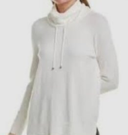 Ruby Road Ruby Road 28153 Ivory Cowl Neck Drawstring L/S w/Buttons Sweater BO
