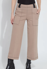 Lysse Lysse  Valerie Taupe  Wide Leg Crop Denim HB