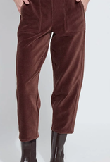 Lysse Lysse Tatum  Wood Corduroy Crop Barrel Pant KH