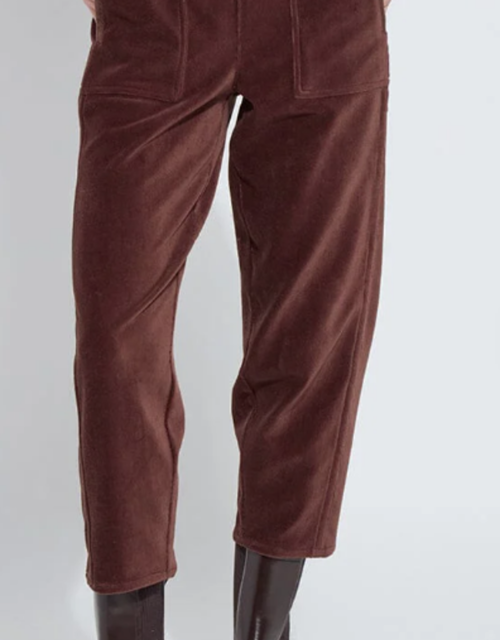 Lysse Lysse Tatum  Wood Corduroy Crop Barrel Pant KH