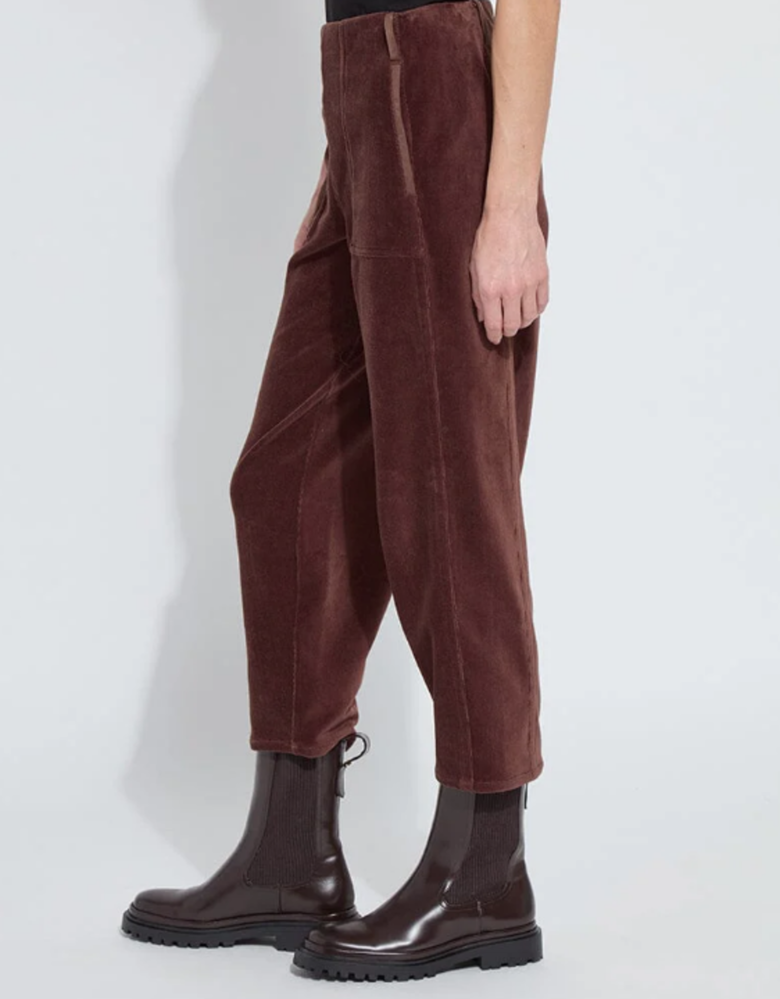 Lysse Lysse Tatum  Wood Corduroy Crop Barrel Pant KH