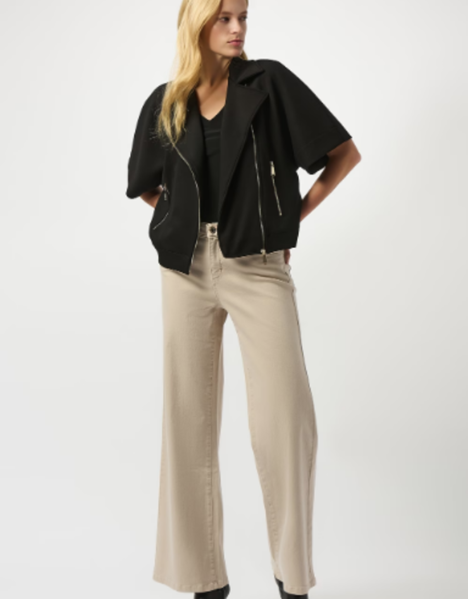 Joseph Ribkoff Joseph Ribkoff Black Edgy Biker Jacket