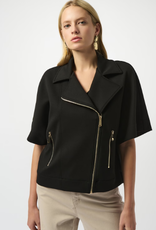 Joseph Ribkoff Joseph Ribkoff Black Edgy Biker Jacket