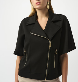 Joseph Ribkoff Joseph Ribkoff Black Edgy Biker Jacket