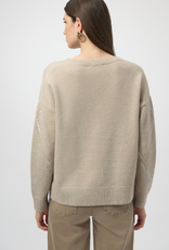 Joseph Ribkoff Joseph Ribkoff 254949 Oyster V-Neck Sweater w/Sequin Design SA
