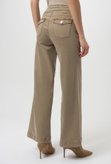 Joseph Ribkoff Joseph Ribkoff Fawn Mid-Rise Wide-Leg Denim Pant