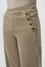 Joseph Ribkoff Joseph Ribkoff Fawn Mid-Rise Wide-Leg Denim Pant