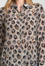 APNY APNY B-52p/C-284D  Animal Pring L/S Button Up Top CA