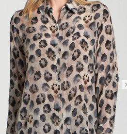 APNY APNY B-52p/C-284D  Animal Pring L/S Button Up Top CA