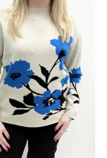 APNY APNY Blue Multi Floral L/S Sweater KL