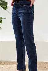 Tribal Tribal Deep Ocean Petite Sophia Straight Leg Denim Pant