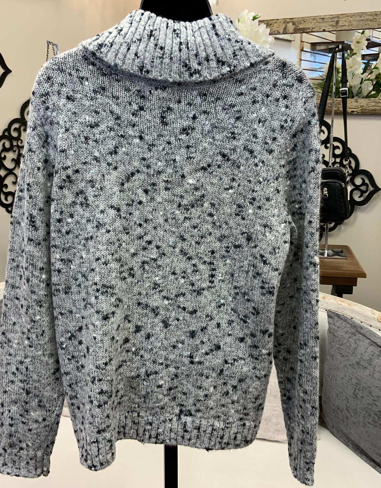 skyes the limit Skye's The Limit Tweedy Speckled Petite Sweater LA