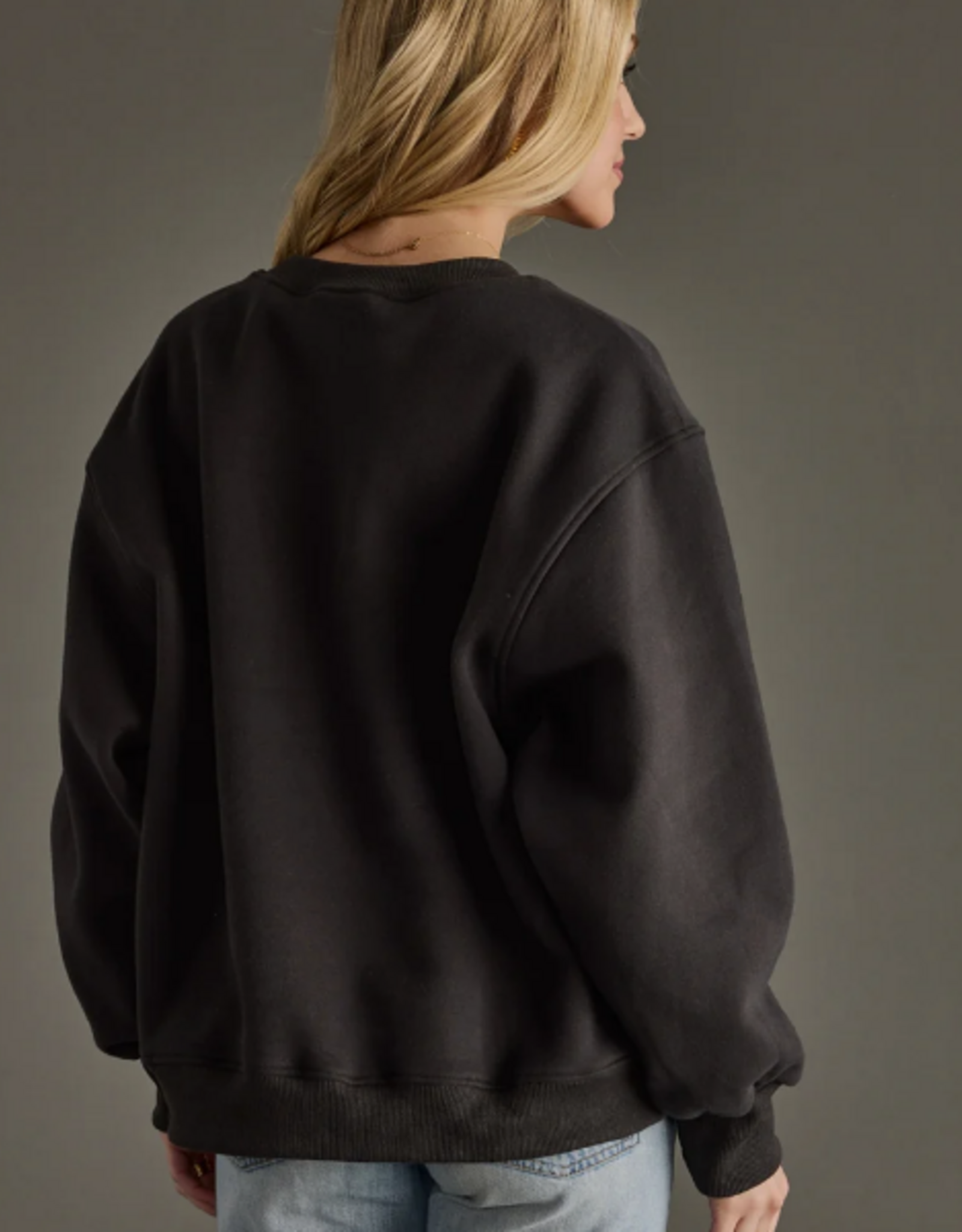 Panache Apparel Panache Apparel Charcoal Merry & Bright Sweatshirt LC