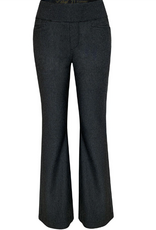 Ethyl Ethyl Grey Pull On Ponte Wide Leg Pant