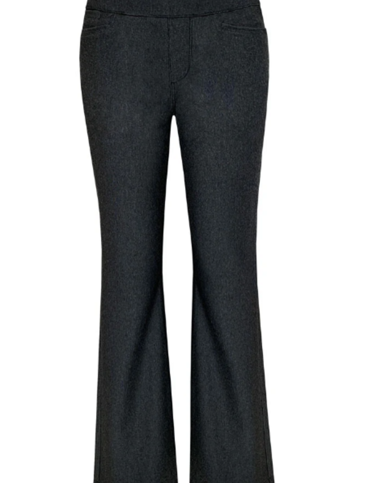 Ethyl Ethyl Grey Pull On Ponte Wide Leg Pant