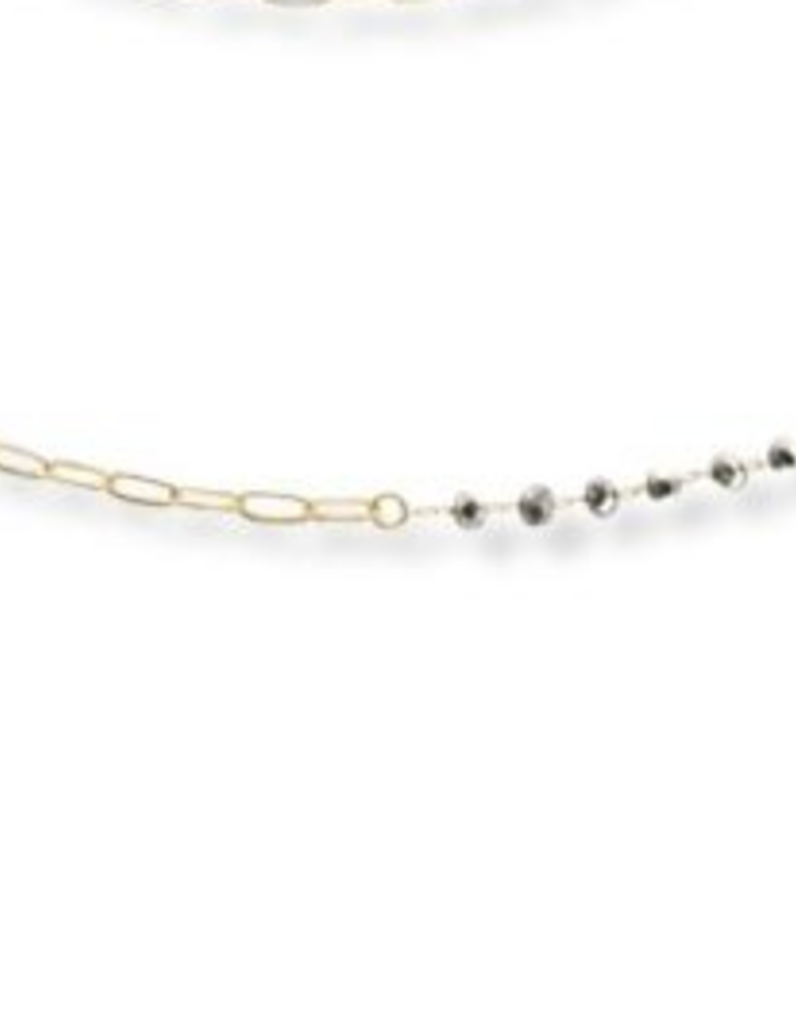 Coronet Jewelry Co Coronet Gold Chain w/Grey Beads Necklace