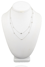 Coronet Coronet 2 Layer Silver Designer Inspired Necklace