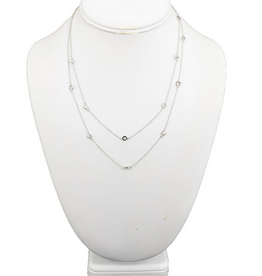 Coronet Coronet 2 Layer Silver Designer Inspired Necklace