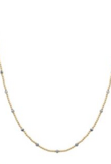Coronet Coronet Stone & Gold Bead Necklace