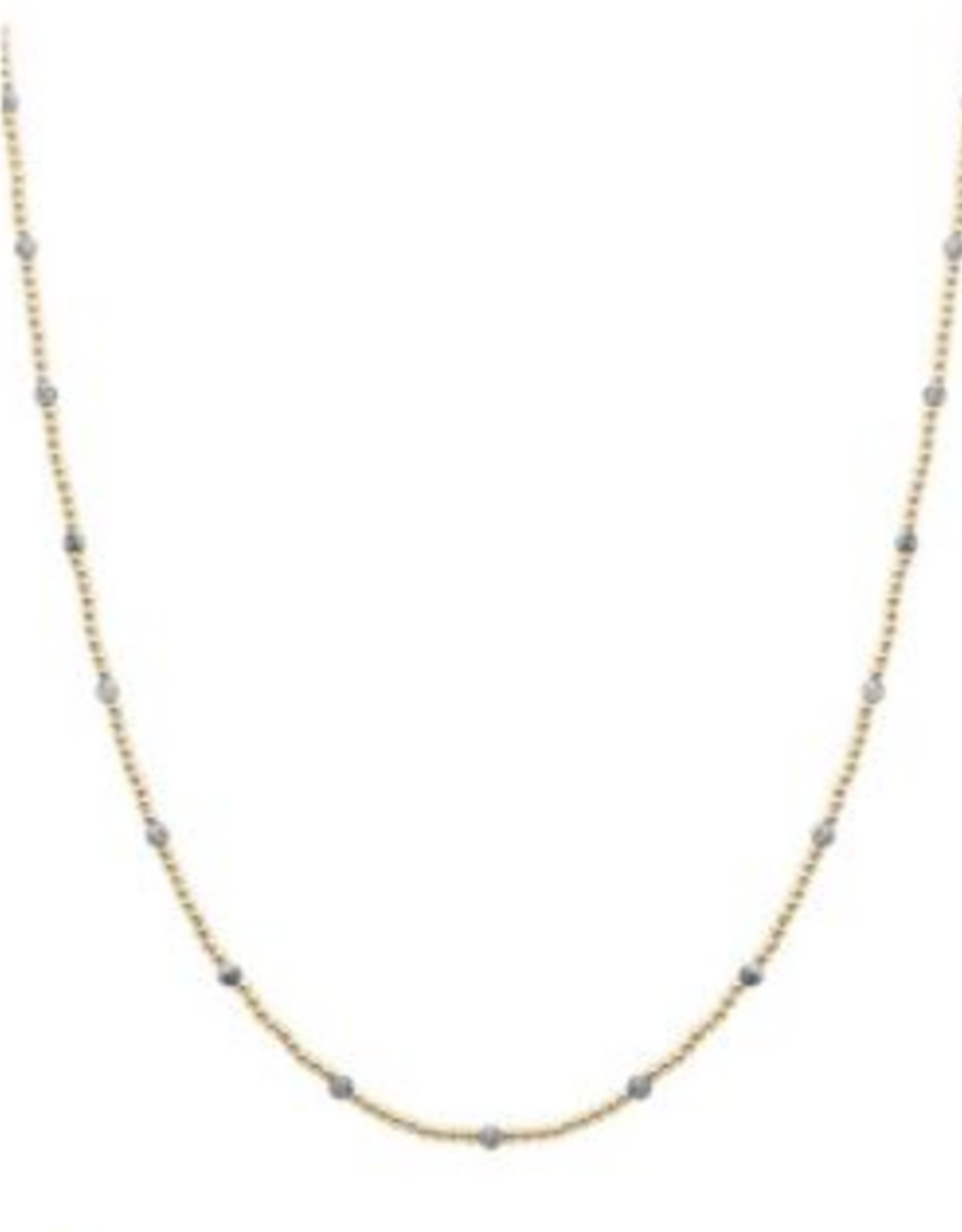 Coronet Coronet Stone & Gold Bead Necklace