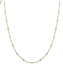 Coronet Coronet Stone & Gold Bead Necklace