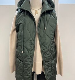 GG Jeans GG jeans  Loden Long Quilted Vest