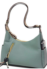 MC Handbags Corp. MC Handbag Kirby Teal Pebble Grain  Hobo MC Handbags Corp. MC Handbag Kirby Teal Pebble Grain  Hobo