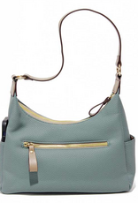 MC Handbags Corp. MC Handbag Kirby Teal Pebble Grain  Hobo MC Handbags Corp. MC Handbag Kirby Teal Pebble Grain  Hobo