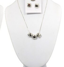Coronet Coronet Stainless Steel Triple Pendant Necklace
