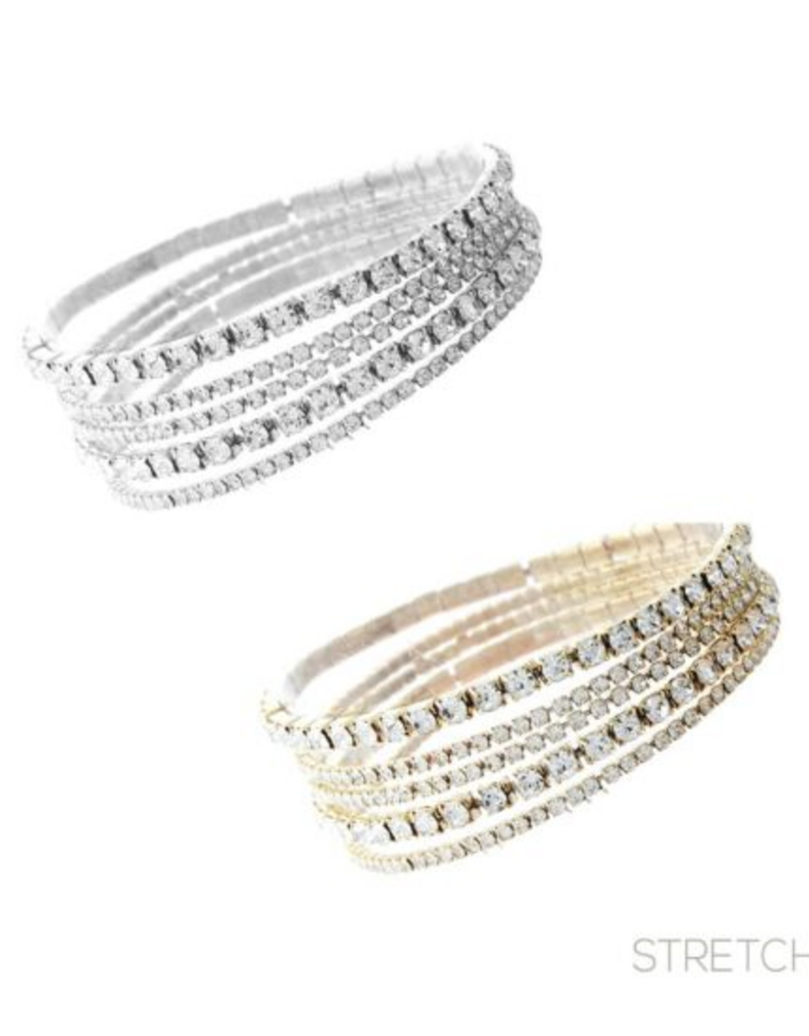 Coronet Jewelry Co Coronet Rhinestone 5 Piece Stretch Bracelet