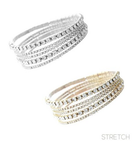 Coronet Jewelry Co Coronet Rhinestone 5 Piece Stretch Bracelet