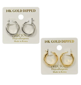 Coronet Jewelry Co Coronet 32438 Twisted Double Hoop Earring