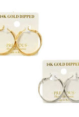 Coronet Jewelry Co Coronet 32439 Triple Gold Dipped Hoop Earring