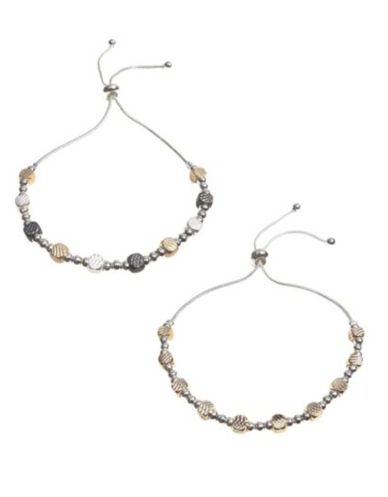 Coronet Jewelry Co Coronet 34310 Textured Bead Silver Bracelet