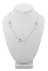 Coronet Coronet 31033 Tri-Tone Rings Necklace