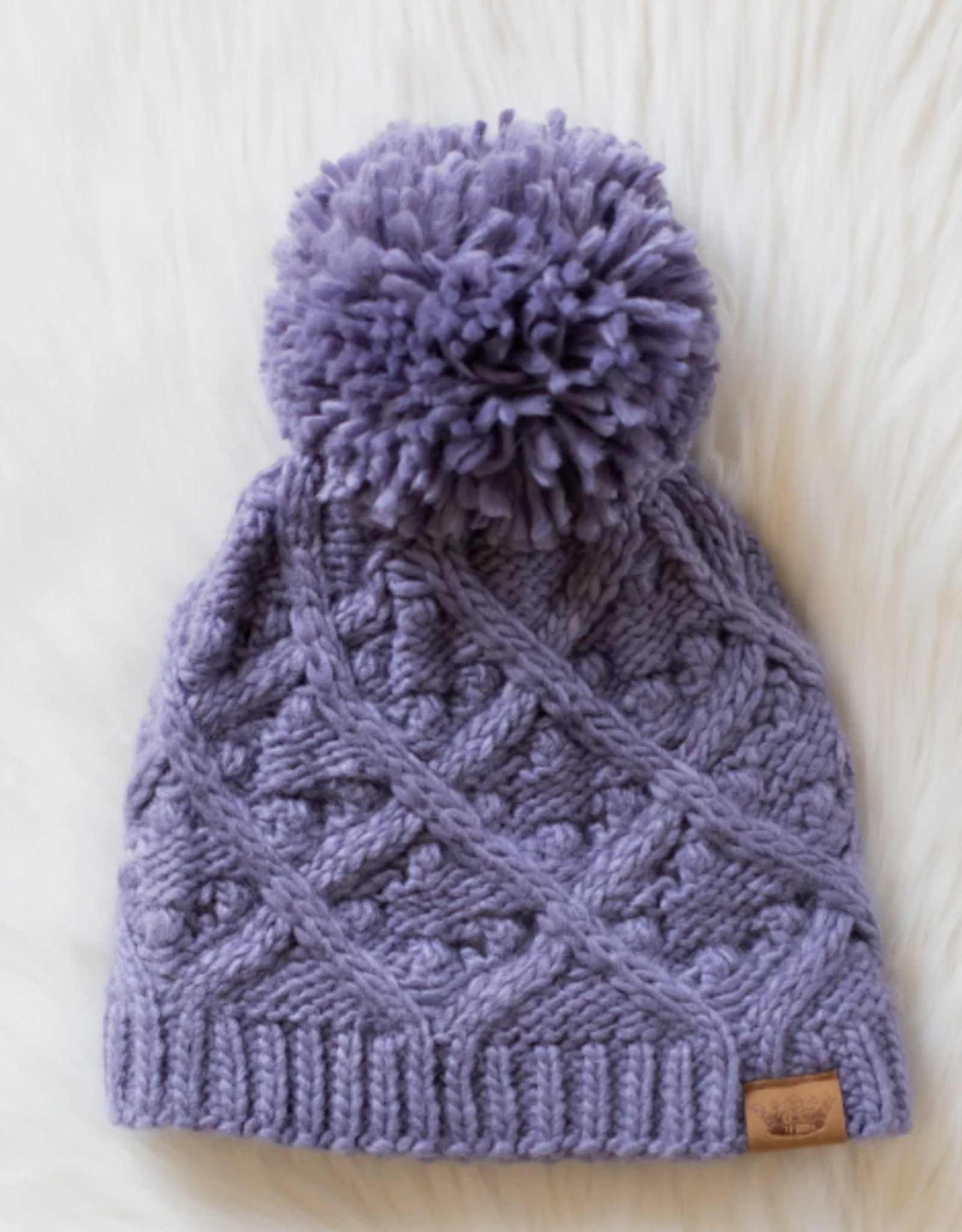 Panache Apparel Panache Periwinkle Knit Pom Hat