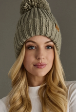 Panache Apparel Panache Dusty Sage Knit Pom Hat Panache Apparel Panache Dusty Sage Knit Pom Hat
