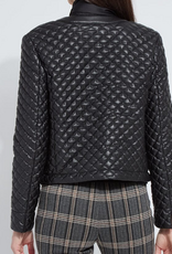 Lysse Lysse  Aurelle Black Quilted Vegan Leather Jacket Lysse Lysse  Aurelle Black Quilted Vegan Leather Jacket