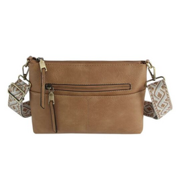 Coronet Jewelry Co Coronet Mocha Rectangular Crossbody w/Guitar Strap Coronet Jewelry Co Coronet Mocha Rectangular Crossbody w/Guitar Strap