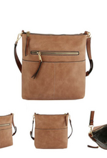 Coronet Jewelry Co Coronet 39046 Sage Crossbody w/Brown Strap Coronet Jewelry Co Coronet 39046 Sage Crossbody w/Brown Strap
