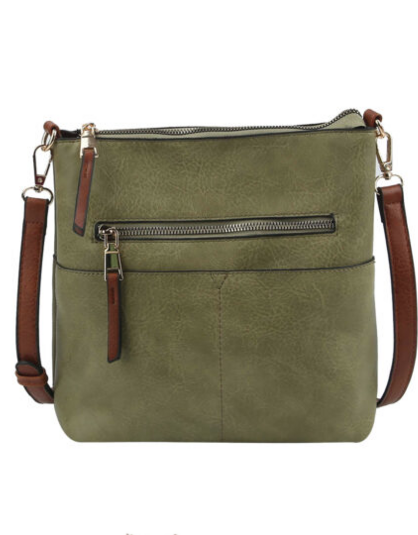 Coronet Jewelry Co Coronet 39046 Sage Crossbody w/Brown Strap