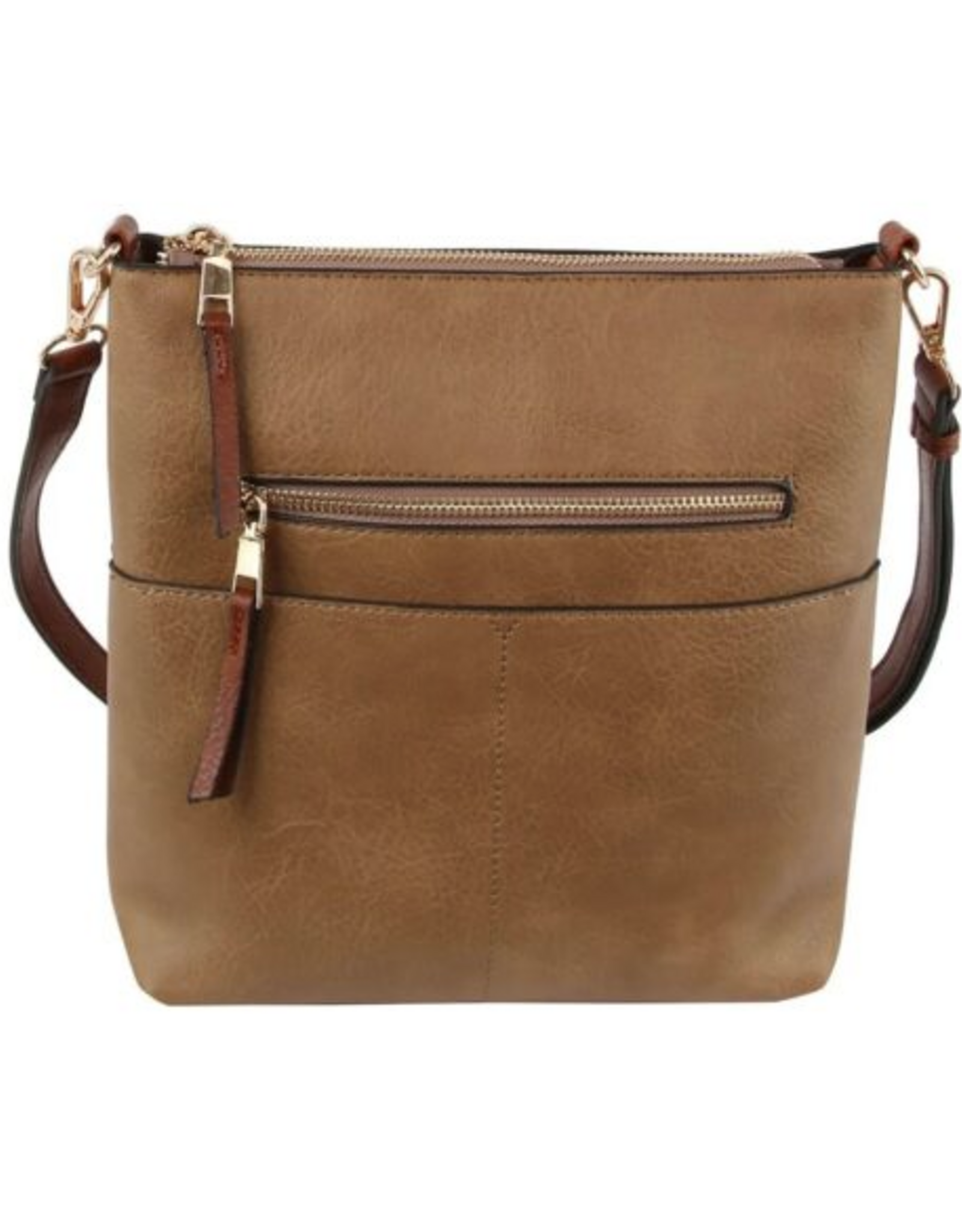 Coronet Jewelry Co Coronet 39047 Mocha Crossbody w/Brown Strap
